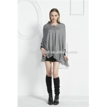 Fashion women pure cashmere knitted poncho